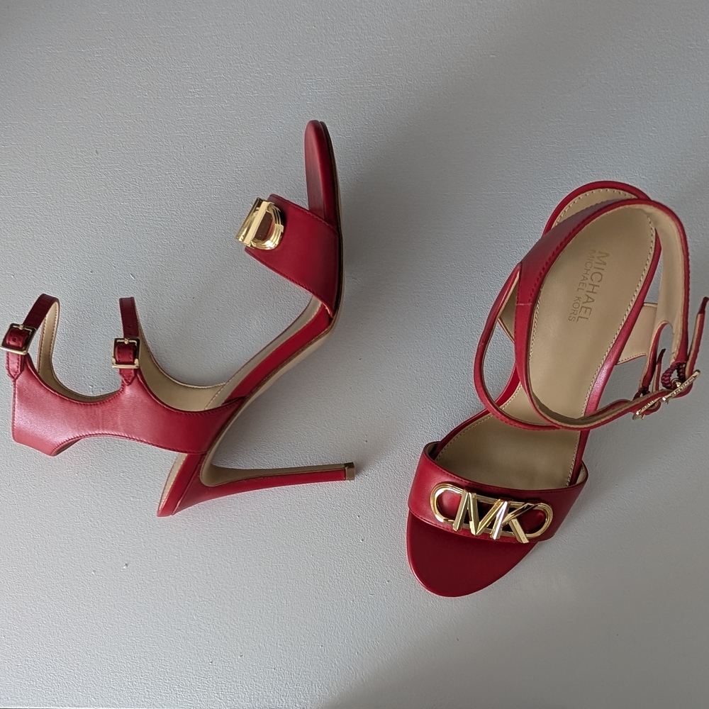 Michael Kors Red High Heel Sandals